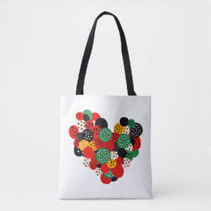 Heart Design Canvas tas: draag liefde overal Draagtas