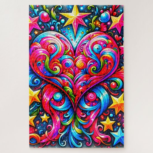 Heart Design Legpuzzel (Verticaal)