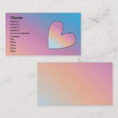 Heart Design Visitekaartje (Voorkant / Achterkant)