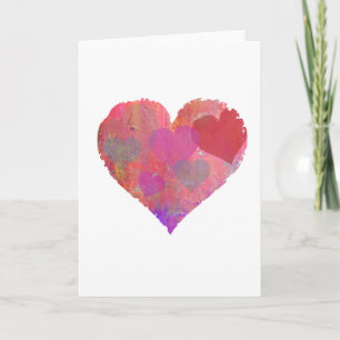 HEART DESIGN WENSKAART ABSTRACT KAART