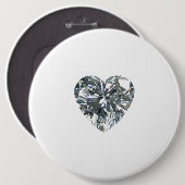 Heart Diamond Button (Voorkant /achterkant)