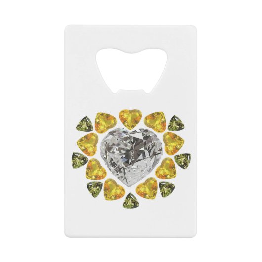 Heart Diamond Gemstone Art (Devant)