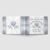 Heart Diamond Mariage Anniversaire Livre d'invité (Complet)