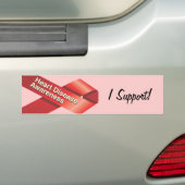 Heart Disease Awareness Bumper Sticker (En voiture)