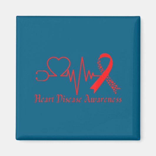 Heart Disease Awareness Go Red In February Health  Magneet (Voorkant)
