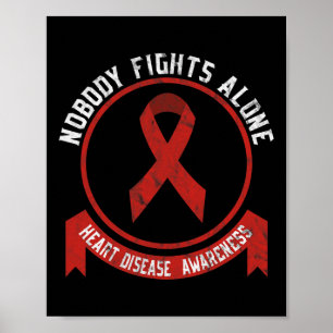 Heart Disease Awareness Month Amerikaanse hartgezo Poster