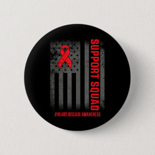 Heart Disease Awareness Month Open Heart Diseases Ronde Button 5,7 Cm