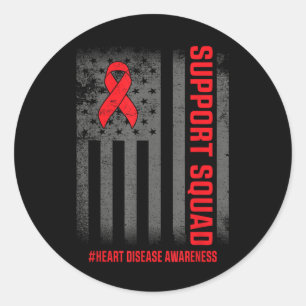 Heart Disease Awareness Month Open Heart Diseases Ronde Sticker