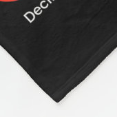 Heart Disease Awareness Red Ribbon Heart Attack Su Fleece Deken (Hoek)