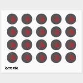 Heart Disease Awareness Ronde Sticker (Vel)