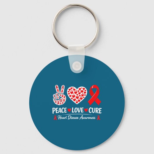 Heart Disease Awareness Sleutelhanger (Voorkant)