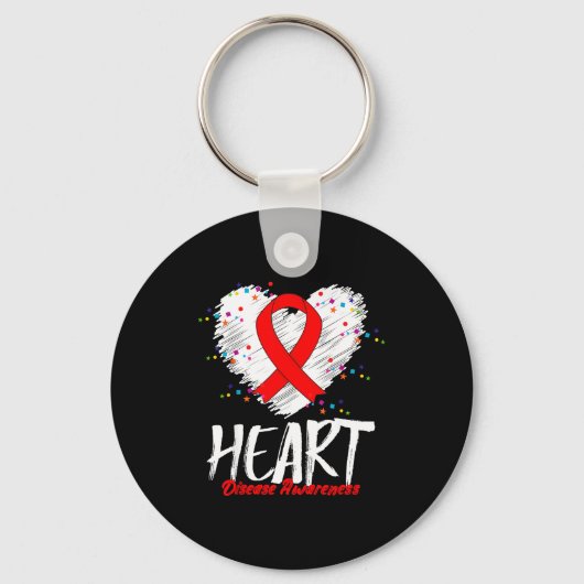 Heart Disease Awareness  Sleutelhanger (Voorkant)