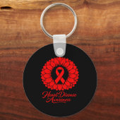 Heart Disease Awareness Sleutelhanger (Voorkant)