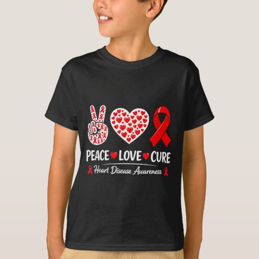 Heart Disease Awareness  T-shirt (Voorkant)