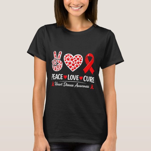 Heart Disease Awareness  T-shirt (Voorkant)