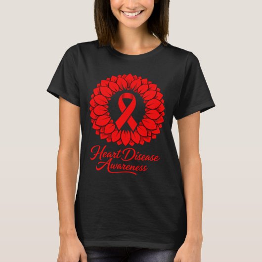 Heart Disease Awareness  T-shirt (Voorkant)