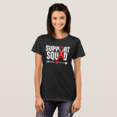 Heart Disease Warrior Support Squad Heart Disease  T-shirt (Voorkant volledig)