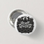 Heart Divided - Graveyard Logo Pin Ronde Button 3,2 Cm (Voorkant /achterkant)