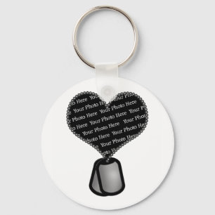 Heart Dog Label Foto - DIY Custom Sleutelhanger