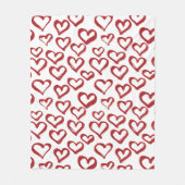 Heart Doodles fleece dekens (Voorkant)