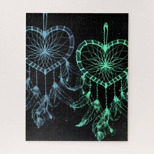 Heart Dream-Catchers Legpuzzel (Verticaal)