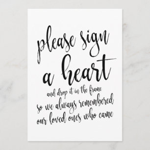 Heart Drop Guest Book Affordable Weddenschap Kaart