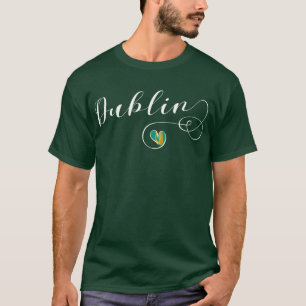 Heart Dublin T-Shirt, Ierland, Iers T-shirt