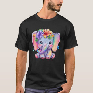 Heart Ears Baby Elephant Valentijnsdag Cute Anima T-shirt
