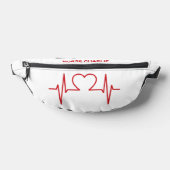 Heart EKG nom et profession personnalisés (Poser)