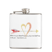 Heart Emerson Quote Heupfles (Voorkant)