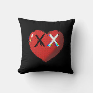 Heart emoji pillow kussen