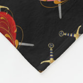 Heart en Daggers Fleece Blanket Deken (Hoek)