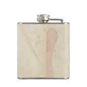 Heart- en metaalerlenmeyer heupfles (Achterkant)