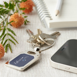 Heart Estonia Keyring, Estlandse vlag Sleutelhanger