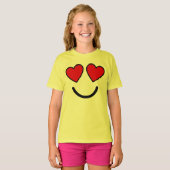 Heart Eyes Emoji Instant Halloween Costume T-Shirt (Voorkant volledig)