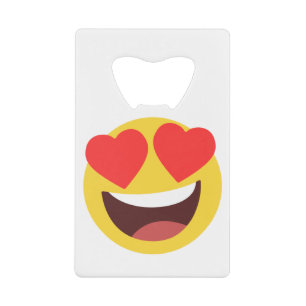 Heart Eyes Emoji Kredietkaart Flessenopener