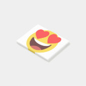 Heart Eyes Emoji Post-it® Notes (Schuin)