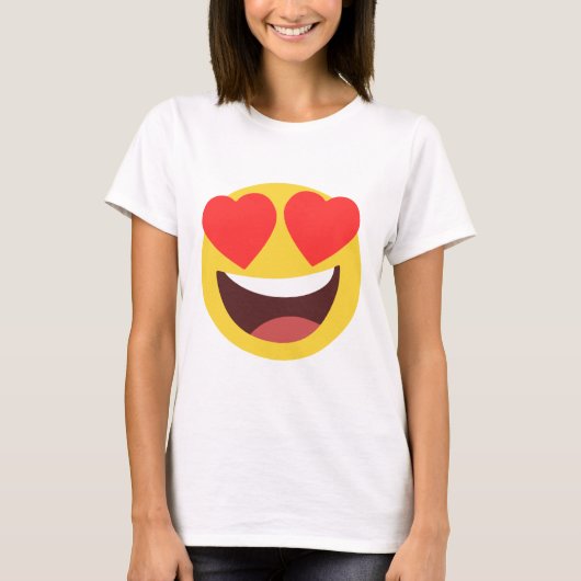 Heart Eyes Emoji T-shirt (Voorkant)