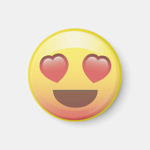 Heart Eyes Happy Love Emoji Magnet Magneet