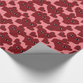 Heart Face Art Abstract Cadeaupapier (Hoek)