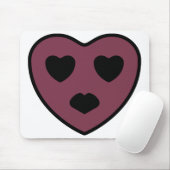 Heart Face Pout Muismat (Met muis)