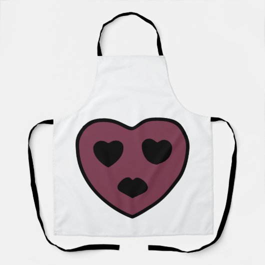 Heart Face Pout Schort (Voorkant)