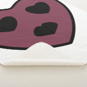Heart Face Pout Sherpa Deken (3/4)