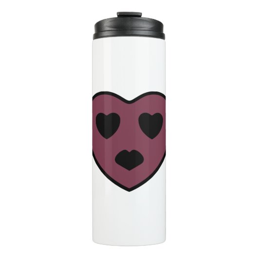 Heart Face Pout Thermosbeker (Voorkant)