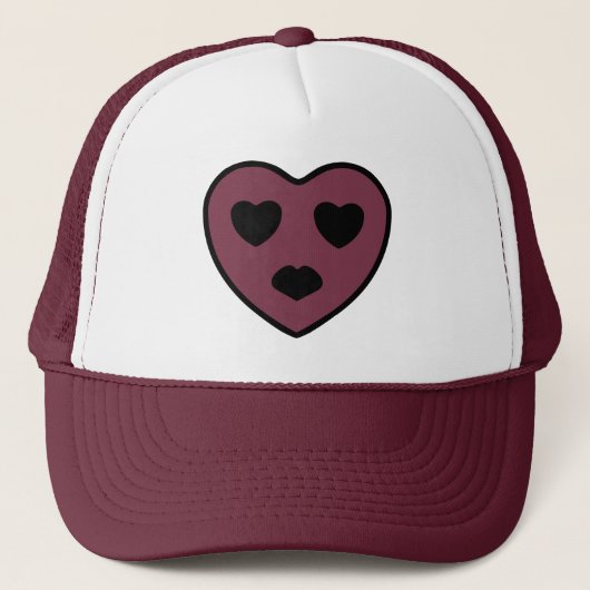 Heart Face Pout Trucker Pet (Voorkant)