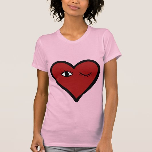 Heart Face Tshirt (Voorkant)