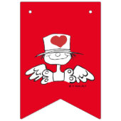 "Heart Fairy" Rose Joyeux Anniversaire Drapeaux (Premier drapeau)