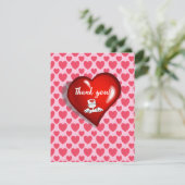 "Heart Fairy"© Verjaardagsfeestje Flat Dank u kaar Bedankkaart (Staand voorkant)