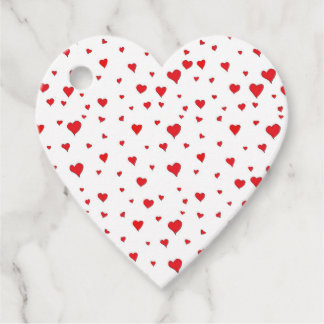 Heart favor/gift tag with hearts. bedankjes labels