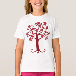 Heart Felt Tree VALENTIJN Kunst van Cherie T-shirt